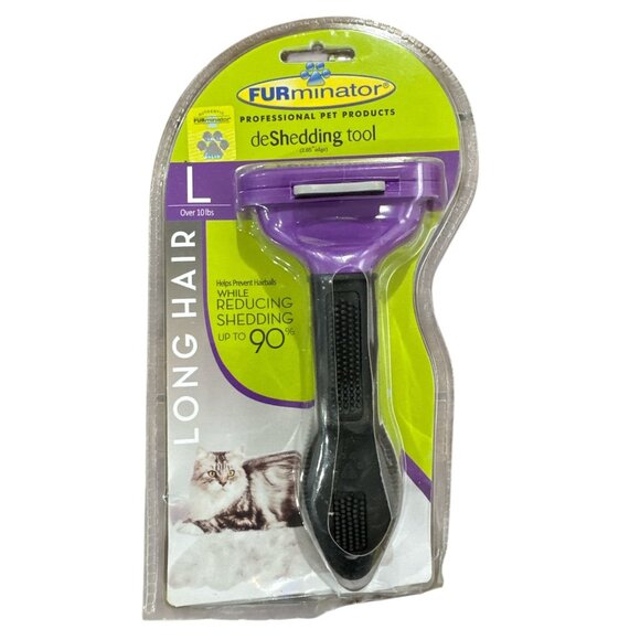 FURminator Long-Hair deShedding Tool for LARGE Cats - Picture 2 of 3